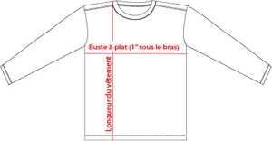 Charte de grandeur 18000 (S à 2XL)